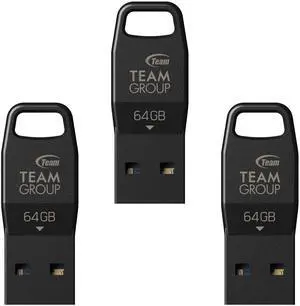 TEAMGROUP 64GB 3Pack S5 USB 3.2 Gen 1 (USB 3.1/3.0) Up to 100MB/s Flash Thumb Drive, External Data Storage Memory Stick Compatible with Computer/Laptop/Desktops/PC,Type-A,COB Tech,Hang Hole
