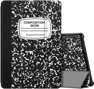 Fintie Slim Case for All-New Fire HD 10 Tablet (13th Generation, 2023 Release) - Trifold Lightweight Hard Shell Stand Cover with Auto Wake/Sleep, Composition Book
