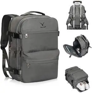 Hynes Eagle 20L Travel Backpack Carry on Backpack Women Men Personal Item Bag for Spirit Airlines Small Nylon Laptop Backpack 14 inches Grey