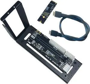 Sintech Oculink Expansion eGPU Dock Station, M.2 M-Key to PCIE 4.0X4 External Graphics Card Bracket with 50cm Oculink Cable Compatible with RTX4090, AMD RTX4090-RTX3060 RX6950XT-RX6500XT RX7900 XTX