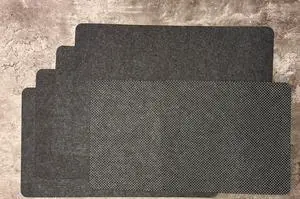 Felt Desk Pad | Computer Mat for Desk | Medium Felt Desk Mat for Keyboard and Mouse | Dark Grey | Compatible with IKEA Alex Desk Drawer, Pack of 5
