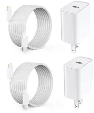 [Apple MFi Certified]6FT iPhone Fast Charger Cord,2Pack USBC i Phone Charge 20W PD USB C Fast Wall Charger Block Lightning Fast Charging Cable for iPhone 14/Pro/Pro Max/Plus/13/12/11/XS/XR/SE2022/iPad