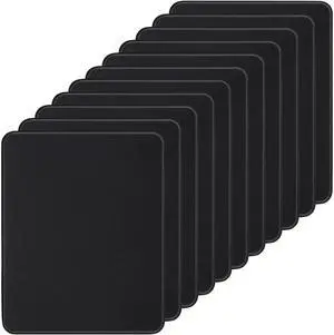 Cabaubl 20 Pack Mouse Pad,Black Mousepads Bulk with Non-Slip Rubber Base,Premium Textured Mouse Pads with Stitched Edge for Computers,Laptop,Gaming,Office & Home,10.2x8.2 inch,3 mm Thickness