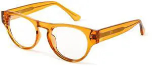 SIPHEW Women's Blue Light Blocking Glasses - Round Large Acetate Tr90 Frame Anti Blue Light Glasses for Women