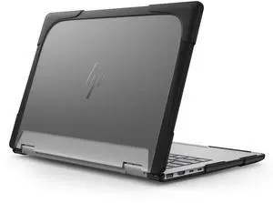 Protective Case for 14" HP Envy X360 2-in-1 2K Touch-Screen Laptop 2024 Release, TPU Shockproof Durable Cover Scratch-Resistant Case (Black)