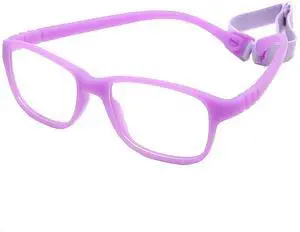 Geborilma Kids Flexible Glasses Size M Unbreakable Eyeglasses for Kids Prescription Sports Glasses 7-9 y
