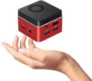 Mini PC NucBox G5 with in-tel J4125 Micro Desktop Computer 4K Display 8GB DDR4 256GB SSD Wi-Fi5.0/BT4.0/USB3.0/HD/TF Slot for Home/Business/School (12-Months-Technical Support)