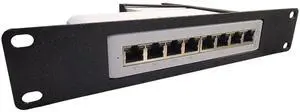 10" Network Rack Mount Compatible with UniFi Lite 8 PoE Switch Ubiquiti USW-LITE-8-POE 52W (Black)