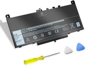 Ymawetia E7470 E7270 J60J5 55Wh Battery Compatible with Dell Latitude E7470 E7270 7470 7270 Laptop Type 0MC34Y MC34Y R1V85 242WD GG4FM WYWJ2 1W2Y2 451-BBSX 451-BBSY 451-BBSU P26S001 P61G001