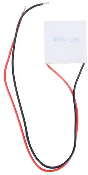 TEC2-19006 Refrigeration Sheet, 40mm X 40mm X 6.3mm DC 12 Volt 6A 72 Watt Thermoelectric Cooler Cooling Peltier Plate Module, Temp Difference 80 C/176 F Double Layer Heatsink Tablets