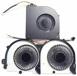 Fleshy Leaf CPU+GPU Cooling Fan Replacement for Clevo P950 P950HR P950ER T97 T96E T800 Series BS5005HS-U3E BS500HS-U3D 6-31-P95E2-101 6-31-P9502-102 DC5V 0.50A 4-Wires