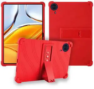 Case for Callsky-Tab Ctab 14 Tablet 14 inch,Soft Silicone Protector Cover,Kids Friendly,Adjustable Stand Tablet Cover,4 Corners Thicken Shockproof,Red