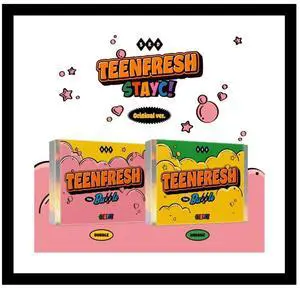 STAYC - TEENFRESH (3rd Mini Album) CD+Folded Poster (BUBBLE ver, 1 Folded Poster)
