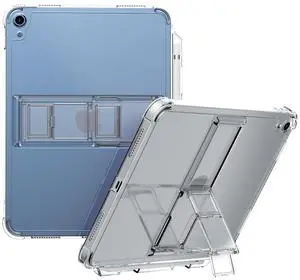 araree FLEXIELD SP for Apple iPad Series with 4-Level Adjustable Kickstand, S Pen Holder Thin Lightweight Cover Shockproof Protective Transparent Case, Clear (iPad 10.9" 10th Gen)