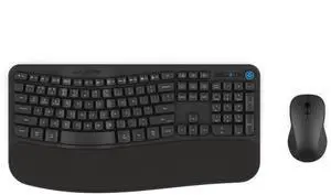 JLab Flow Keyboard & Ambidextrous Mouse Ergonomic Wireless Bundle, Bluetooth or USB-C Dongle, AI Integration, Smart Media Knob, Customize with The JLab App for The Ultimate Home or Work Setup