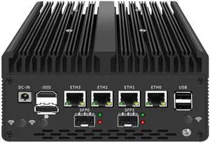 Fanless Mini PC 8505 with DDR5 M.2 Nvme 4*i226 2.5G LAN,USB,HDMI,DP,Type-c,Intel 82599ES 2 * 10G SFP+,WiFi,Micro Router Appliance, AES-NI, OPNsense,NO RAM NO SSD Fanless Mini PC 8505 with DDR5 M.2 Nvme 4*i226 2.5G LAN,USB,HDMI,DP,Type-c,Intel 82599ES 2 * 10G SFP+,WiFi,Micro Router Appliance, AES-NI, OPNsense,NO RAM NO SSD