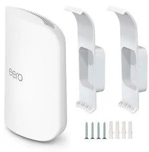 Wall Mount Holder for eero Max 7, No Messy Wires, Space Saving, Wall Stand Bracket Compatible with eero Max 7 Tri-Band Mesh WiFi System (2 Pack)