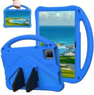 Sfulatdc Tablet Case with Built-in Handle and Kickstand Lightweight Kids Friendly Shockproof Cover Compatible with T-Mobile REVVL Tab 5G 10.36" Blue