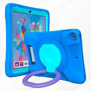 UZBL Cushy Kids Case for 2025 iPad 11th Gen A16 & 10th Gen 2022 10.9-inch - Built-in Screen Protector and Kickstand (1-Pack)