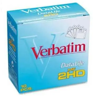 Verbatim DataLife High Density 3.5 inch Microdisks MF-2HD 10 Diskettes Per Pack