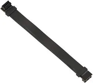 LINKUP - Z-Shaped Flexible SLI Bridge Cable - Premium Shielding 85 ohm Design for NVIDIA GPUs Graphic CardsReversed ConnectorsNOT Compatible with AMD or RTX 2000/3000 GPU - [60 cm]