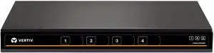 Avocent Vertiv Cybex SC800 Secure Desktop,4 Port,Single Head Monitor,DisplayPort,TAA Compliant,Common Access Card (CAC),Dedicated Peripheral Port (DPP),Secure Desktop KVM Switch(SC840D-001)