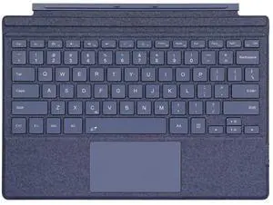 NUWONAYA Keyboard for Surface Pro 7+ Pro 7 Pro 6 Pro 5 Pro 4 Pro 3, Portable Slim Type Cover for Surface Pro, Wireless Keyboard with Multi-Touch Trackpad,7 Color Backlit,Blue