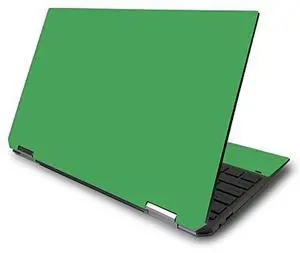 MightySkins Skin for HP Spectre x360 13.3" Gem-Cut (2020) - Solid Green | Protective, Durable, and Unique Vinyl Decal wrap cover | Easy To Apply, Remove, and Change Styles | Made in the USA (HPS360132