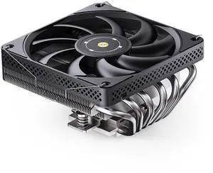 JONSBO HP600 Black Low Profile CPU Air Cooler,120mm PWM Fan, 6 Heat Pipes,Silent Series Down-Flow Radiator,LGA 115X/1200/1700,AM4/AM5 Cooler,D-TDP:210W,Hight 66mm