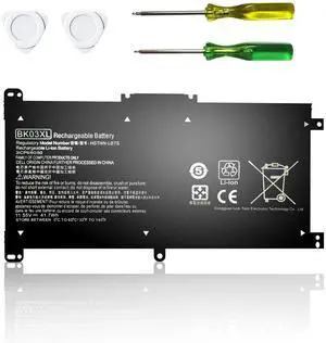BK03XL Laptop Battery for Hp Pavilion X360 14M-BA114DX 14-BA253CL 14M-BA011DX 14-BA0XX 14-BA125CL 14M-BA013DX 14-BA175NR 14M-BA011DX 14M-BA0XX 14M-BA015DX 14M-BA1XX 14-BA1XX 916811-855 916366-421