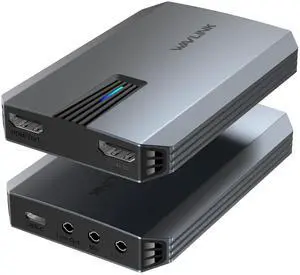 WAVLINK 4K30/2K60/1080p120 Capture Card, Up to 4K60 HDR10/ 2560x1440@144hz/ 1080p@240hz passthrough on PS5, PS4, Xbox Series X and S, Xbox One,in OBS and More,Ultra-Low Latency,Widely Compatible