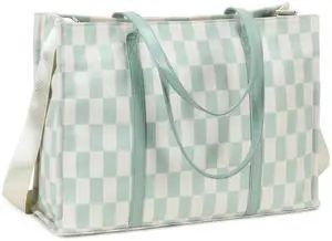 Laptop Tote Bag for Women Work 15.6 inch Canvas Shoulder Bags Computer Messenger Purse Teacher Handbag Office Briefcase