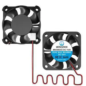 WINSINN 40mm Fan 24V, Ender 3 Fan Upgrade 24 Volt Fans 4010 Dual Ball Bearing, 1000mm/39in Cable Works with Ender 3 Pro 3X CR-10S (Pack of 2Pcs)