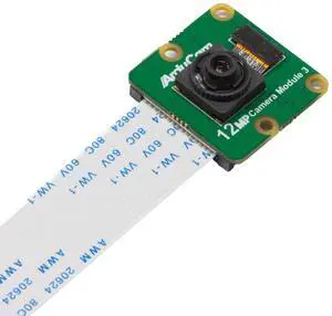 Arducam for Raspberry Pi Camera Module 3, 12MP IMX708 66°(H) Fixed Focus Pi Camera V3, Compatible with Raspberry Pi 5/4B/3B+, Zero