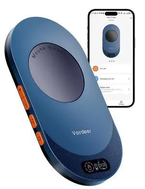 Vaydeer Air 3 Ultra Mouse Mover with APP, Ultra Slim Mouse Jiggler with Timer Function, Undetectable & Noiseless, Simulates Realistic Mouse Movement, Driver-Free, Keeps PC Active (Dark Purple)