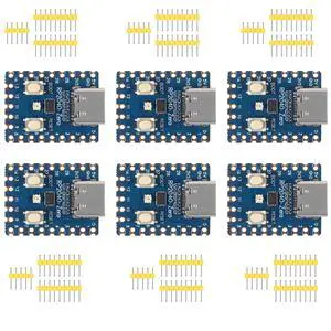 6 - Piece Set of RP2040 - Zero Boards: RP2040 Microcontroller - Based PICO Development Boards. Equipped with a Dual - core 264KB Cortex M0+ Processor and 2MB Flash. Pins are unsoldered.