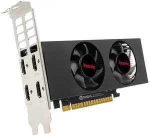 Xynsviu GeForce GTX 1050 Ti 4G HDMI Graphics Card,GPU Video Cards for PC Gaming,4 3 Monitor Port Output Computer,Pci Express x16 Low Profile Video Card(GTX1050Ti 4G 4HDMI)