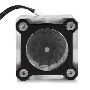 Water Meter for PC,G1/4 Thread PMMA Acrylic Impeller Water Cooling Meter Indicator with Sealing Ring for PC Water Cooling System
