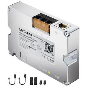 STARGEAR Starlink Gen 3 220W Dual POE Injector Converter + Starlink Cable to RJ45 Adapter Kits for Starlink Standard, 12V/24V High-Efficiency Power Delivery Solution, Reliable and Easy Installation