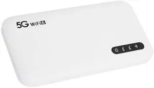 5G Mobile Hotspot for Travel, 5G 6 Mobile Hotspot Router with Sim Card Slot, Support 16 Devices, 6100mAh Portable Device for Phone Tablet