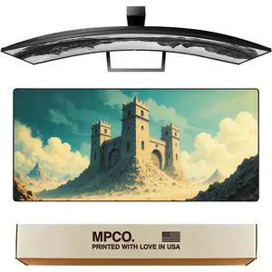 MPCO. Large Gaming Desk Pad - Fabric Desk Mats - Smooth Glide for Precision Gaming & Work