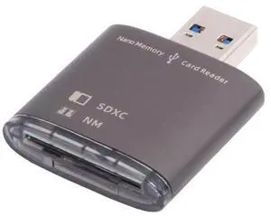 Cablecc 5Gbps USB 3.0 to Memory Card NM Nano & SD Card Reader Writer for Mate Seial Phone & Camera & Laptop
