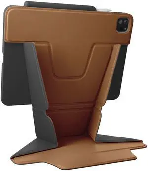 UNIQ iPad Pro 11" Case (Gen 7 2024 Brown) RYZE 360 Elevation+ + Integrated Foldable Stand | Ultra Slim Protective Cover