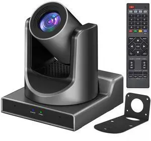 PTZ Camera, 20X NDI Camera with Optical Zoom Video and POE with Network IP Live Streaming, Simultaneous 3G-SDI and USB Video Output, for Church, Conferences, Teaching