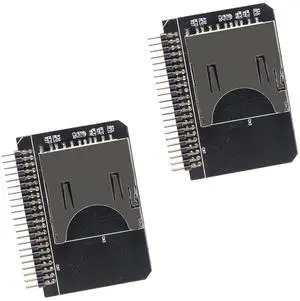 AITIAO 2Pcs SD Card to 2.5 Inch IDE Adapter, Memory Card Converter, TF to IDE 44Pin Male Adapter, Laptop HDD for DOS/Linux/Windows 98SE, Me, 2000, XP and Vista