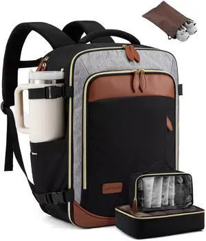 LOVEVOOK 40L Travel Backpack Carry On Airline Approved, Large Backpack with 3 Packing Cubes, TSA Travel Essentials Carry On Bag, Waterproof Weekender Overnight Luggage Daypack, Fits 17.3 Inch Laptop