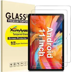 XunyLyee 11 Inch Android 15 14 Tablet Screen Protector for ApoloMedia EP1095T Android Upgraded Tablet 11'' Tempered Glass Film 2025, 9H Hardness, Anti-Scratch [9.84'' x 6.37'', 250mm x 162mm], 2 Pack