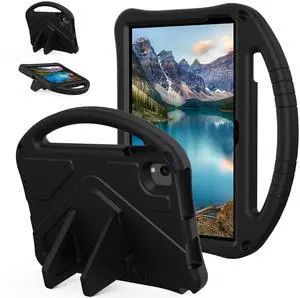 YRH for Urao C107 10.1 inch Tablet Case 2024, Kids EVA Shockproof Cover with Handle Kickstand for Urao Android Tablet 10.1'' (Black)