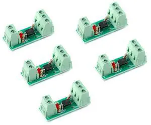EC Buying 5Pcs 24V Optocoupler Isolation Board Optoelectronic Isolator EL817 PC817 Card Rail Bracket Input 3-5 V Optocoupler Isolation Module 1 Channel Opto PNP NPN Signal Converter