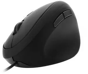 JieruiDeng Wired Vertical Mouse, Ergonomic Optical USB Cord PC Gaming Mice 800-1200-1600 DPI Portable Silent Mause for Laptop Desktop Office Use (Black)